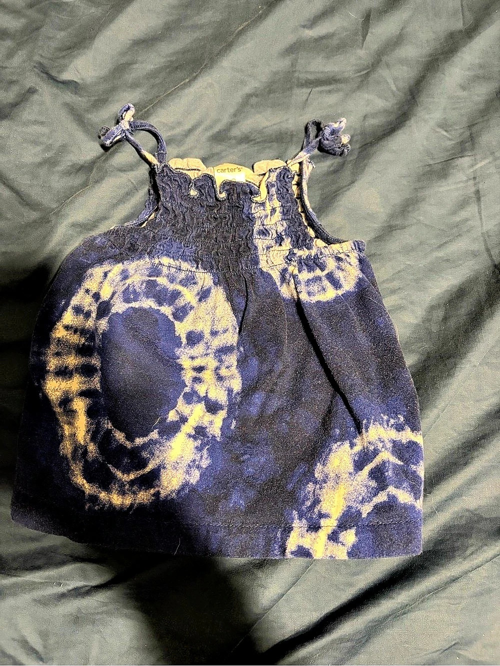 Carter's Tie-Dye Shirt Girls Blue & white Size 12 months